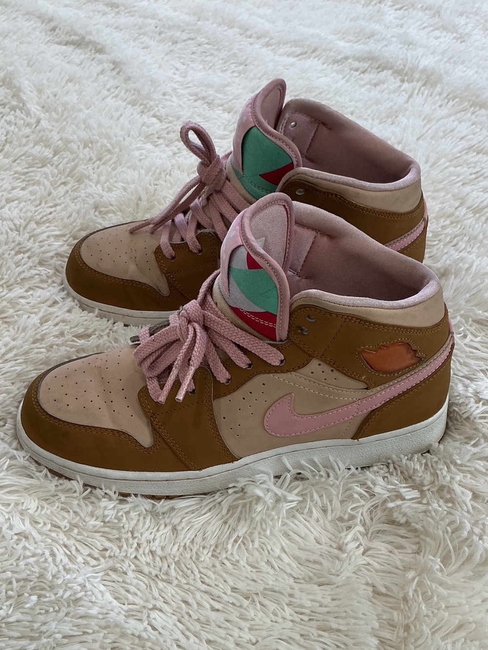 Jordan Girls Pink Athletic Shoes